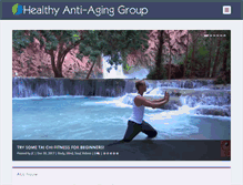 Tablet Screenshot of healthyantiaginggroup.com